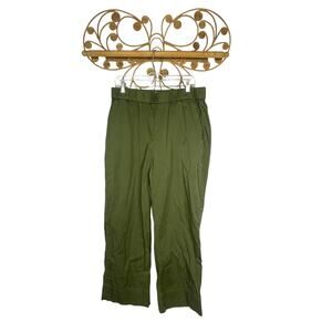 Women's Olive Green Straight-Leg Pants